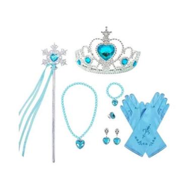 Imagem de Coroa De Cabelo Sintético Da Princesa Elsa Anna Do Frozen 2, Acessório