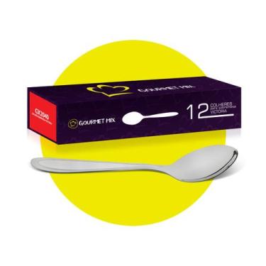 Imagem de Jogo de Colheres Sobremesa 12 Peças Victória Gourmet Mix
