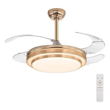 Imagem de Ventilador Teto Dourado 110cm Controle Remoto - Comfort