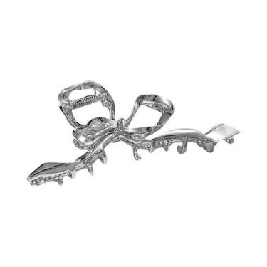 Imagem de Presilha De Cabelo De Metal Com Design De Esqueleto De Tubarão Estilo 