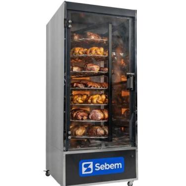 Imagem de Máquina de Assar Frango e Carnes Grill Giratória 120kg Sebem