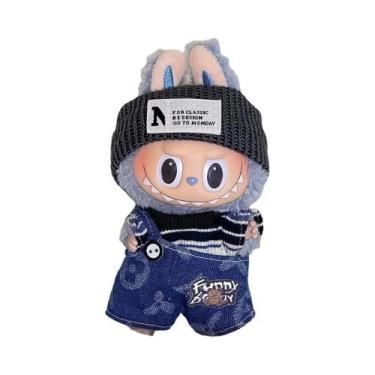 Imagem de Conjunto de roupas de mini boneca de pelúcia acessórios para 17cm labu