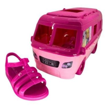 Imagem de Sandália Grendene Barbie Road Trip 23071 - Juvenil-Feminino