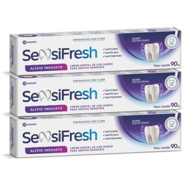 Imagem de Kit 3 und Creme Dental Sensifresh Alivio Imediato 90g - Massime