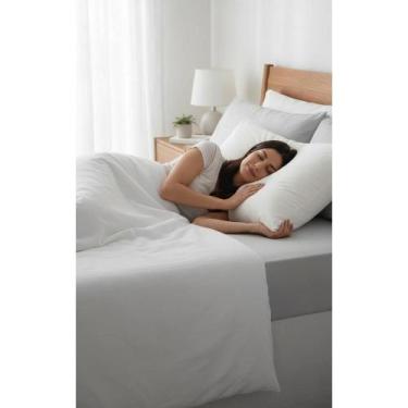 Imagem de Kit 2 Travesseiros Viscoelástico 10cm Conforto Alívio Dor - Congratula