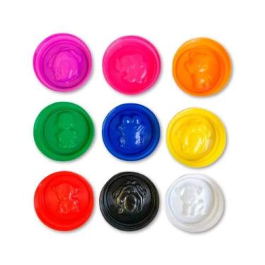 Imagem de Kit Massa de Modelar 9 Cores com Molde nas Tampas Leo&Leo Leonora - 73