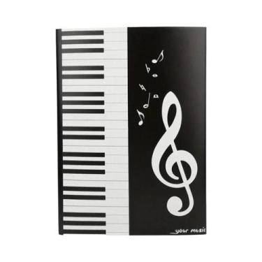 Imagem de Pasta De Música Expansível A4 Com 4 Páginas E 6 Bolsos Para Armazename