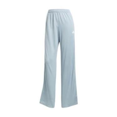 Imagem de Calça Adidas Wide Leg Tiro Feminino Azul/ Branco PP-Feminino