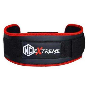 Imagem de Cinto Cinturão Nc Extreme Cross Training LPO Musculação - Preto/Vermelho-Feminino