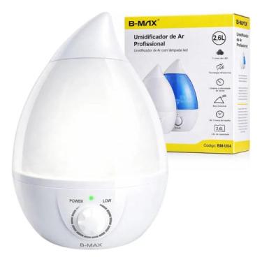 Imagem de Umidficador De Ar 2,6l Silencioso Led Difusor Ultrassônico - B-Max, Br