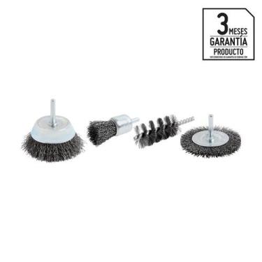 Imagem de Jogo Escovas Metalicas para Furadeira - Bauker