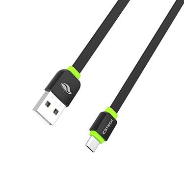 Imagem de Cabo USB Micro USB C3tech CB-100BK para Android Recarga e Sincronização 2A 1 METRO Preto