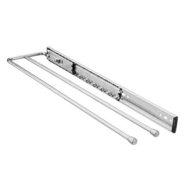 Imagem de Porta Pano Duplo com Corrediça Telescópica Galvanizada 105x35x420 mm M