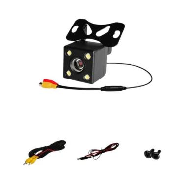 Imagem de Câmera De Ré Automotiva HD 12V Com 8/12 LEDs, Visão Noturna De Amplo Â