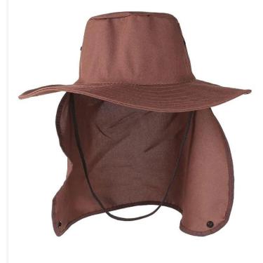Imagem de Chapéu Pescador Australiano Boné com Proteção para Cabeça e Pescoço Protetor de Nuca Ma...