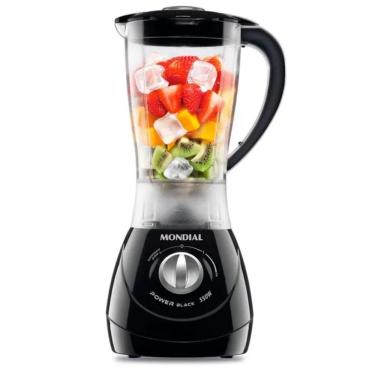 Imagem de Liquidificador Power 2 Black 1,9 Litros 127v Potência 550w San Cristal 2 Vel 60Hz Mondial