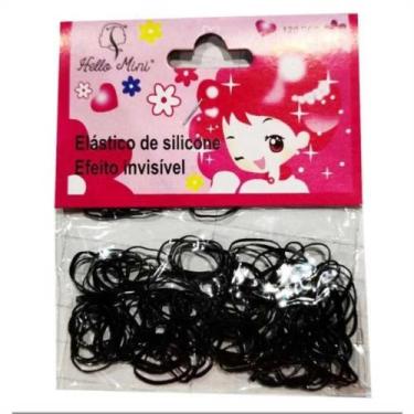 Imagem de Elástico De Silicone Para Cabelo Cor:Preto - Genérico, Preto