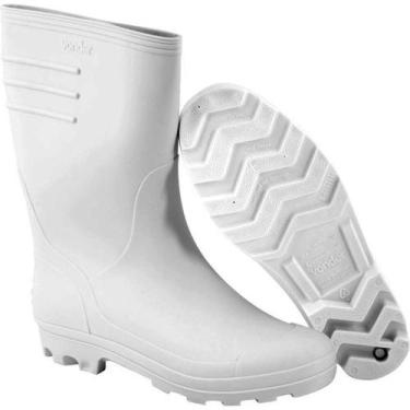 Imagem de Bota de PVC Branca Cano Médio Sem Forro 37 - 70.67.370.000 - VONDER
