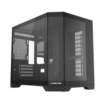 Imagem de Gabinete Gamer LikeTec Ilusion Dark - Vidro Temperado - USB 3.0 - Pret