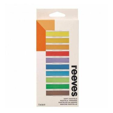 Imagem de Giz Pastel Seco Reeves Com 12 Cores - 8791125