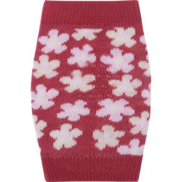 Imagem de Joelheira para Bebê Pimpolho Emborrachada Flores Vermelho, Vermelho, 6
