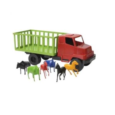 Imagem de Brinquedo Infantil Caminhão Boiadeiro com 6 Cavalos - SBN