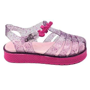 Imagem de Sandália Kidy Gloss Belinha Rosa Infantil Conforto Original, Rosa, 33-