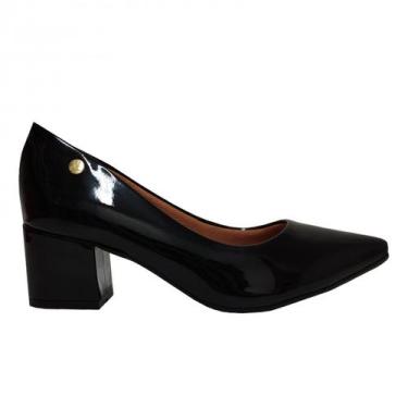 Imagem de Sapato Feminino Vizzano Bico Fino Verniz 1220.315, Preto, 38