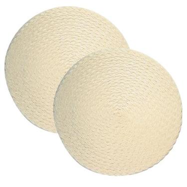 Imagem de Jogo Americano Redondo 2 Unidades 38cm - Paramount Plasticos, Branco