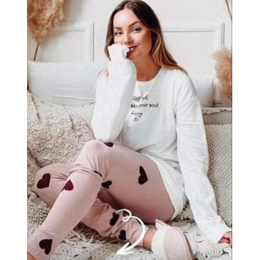 Imagem de Pijama Feminino Manga Longa - Cor Com Amor, M