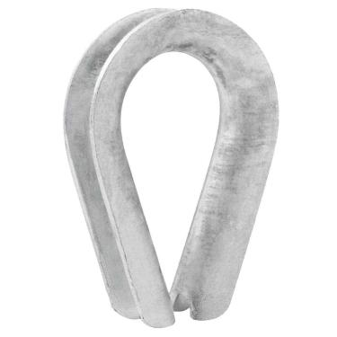 Imagem de Anilha Sapatilho para Cabo de Aço 5-16 7,94mm Aço Carbono Zincado para Laços e Ilhoses Vonder
