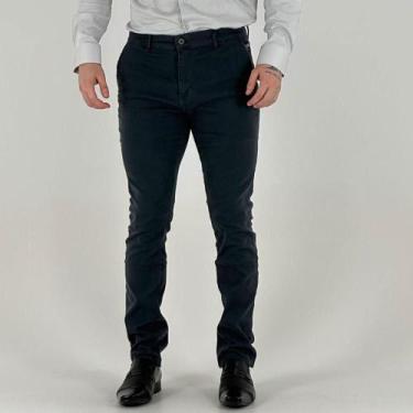 Imagem de Calça Vilejack Esporte Fino Canelada Slim Masculina, 36, Chumbo