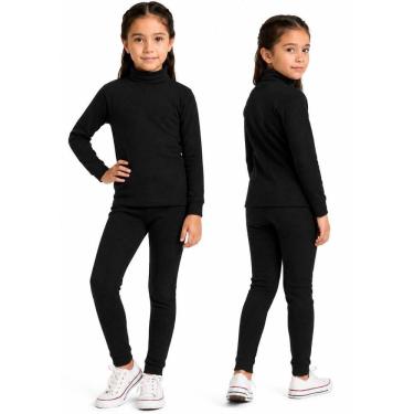 Imagem de Conjunto Blusa e Calça Térmica Segunda Pele Flanelada Invern