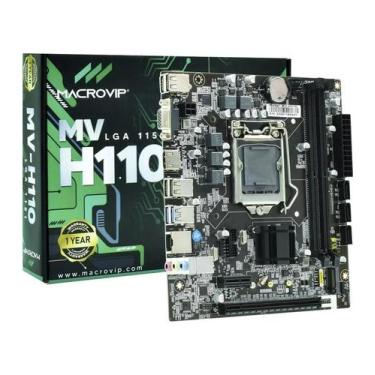 Imagem de Placa Mãe 1151p Macrovip MV-H110.V2 M2 DDR4 Vga Hdmi Giga