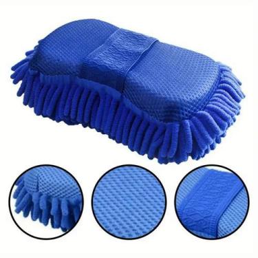 Imagem de Esponja Luva Soft em Microfibra Para Lavar Carros E Motos Lavagem Auto