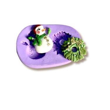 Imagem de Molde de silicone natal confeitaria biscuit f903 - CM