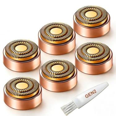 Imagem de Cabeças de reposição Velurie Gen 2 em tom rosê dourado  Pacote com 6 u