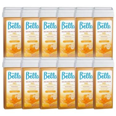 Imagem de Kit 12 Cera Refil Rollon Mel Depil Bella