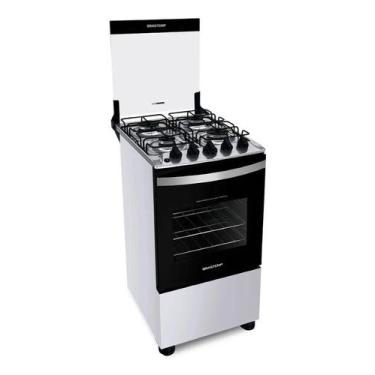 Imagem de Fogão 4 Bocas Acendimento Automático Clean Bfo4nbb Brastemp, 4
