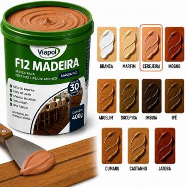 Imagem de Massa F12 Calafetar Para Madeira MDF Assoalho Correção Reparo Acabamen