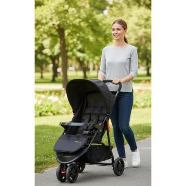 Imagem de Carrinho Bebê 3 Rodas Leve Fácil Fechar Passeio Seguro - Congratulatio