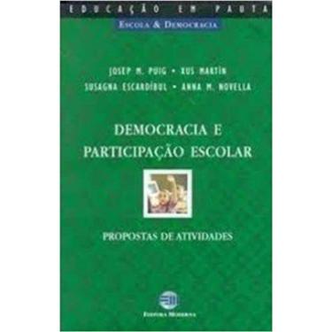Imagem de Democracia E A Part Escolar - Moderna (Didaticos)