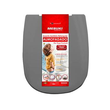 Imagem de Tampa De Vaso Sanitário Almofadado Mebuki Sabatini Cinza