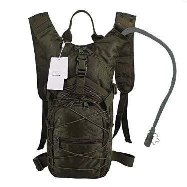 Imagem de Mochila Seamand Hydration com bexiga de água 3L para caminhadas e escaladas (verde militar)