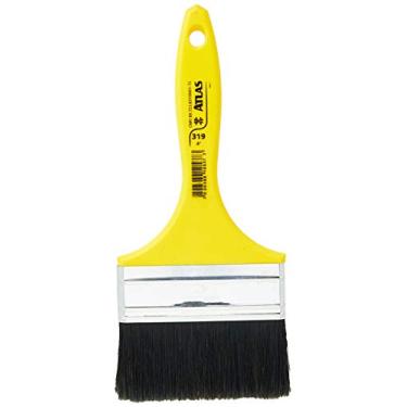 Imagem de Atlas - Trincha Média de 4 Polegadas com Cerdas Pretas para Pintura de Esmalte Sintético ou Base Água