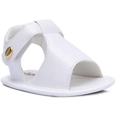 Imagem de Sandália Bebê Feminina Batizado Sapato Recém-nascido 01.14 (Branco, BR, Bebê, Alfa, M)