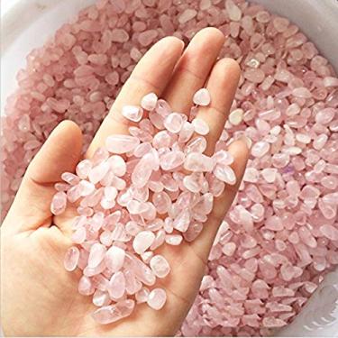 Imagem de WAYBER, 450 g, pedras de quartzo de cristal decorativas irregulares, areia de pedra para aquário/tartaruga de peixe/enchimentos de vasos/plantas de ar/plantas suculentasWAYBER 1 Pound rosa 43237-2