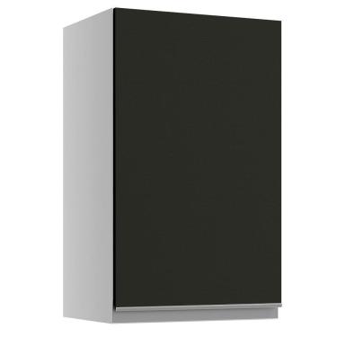 Imagem de Armário Aéreo Madesa Glamy 40 cm 1 Porta - Branco/Preto
