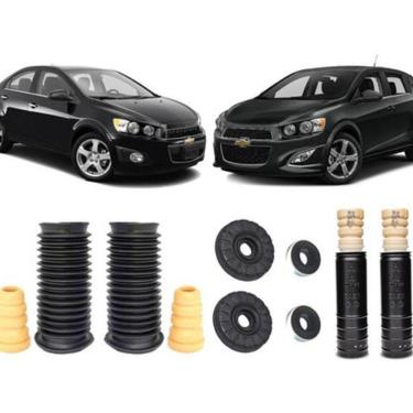 Imagem de Kit Coxim Dianteiro Traseiro Chevrolet Sonic 2012 2013 2014