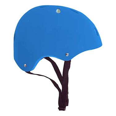 Imagem de Kit de Proteção Capacete + Cotoveleira + Joelheira Azul M 55-59cm, DM Radical